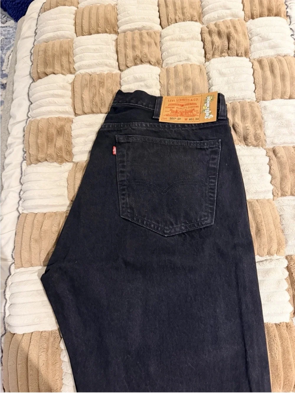 Levi's Men's Straight Jeans in Black Wash Denim